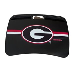 Georgia Bulldogs Padded Lap Desk UGA Laptop Stand Black Red White Collegiate NEW